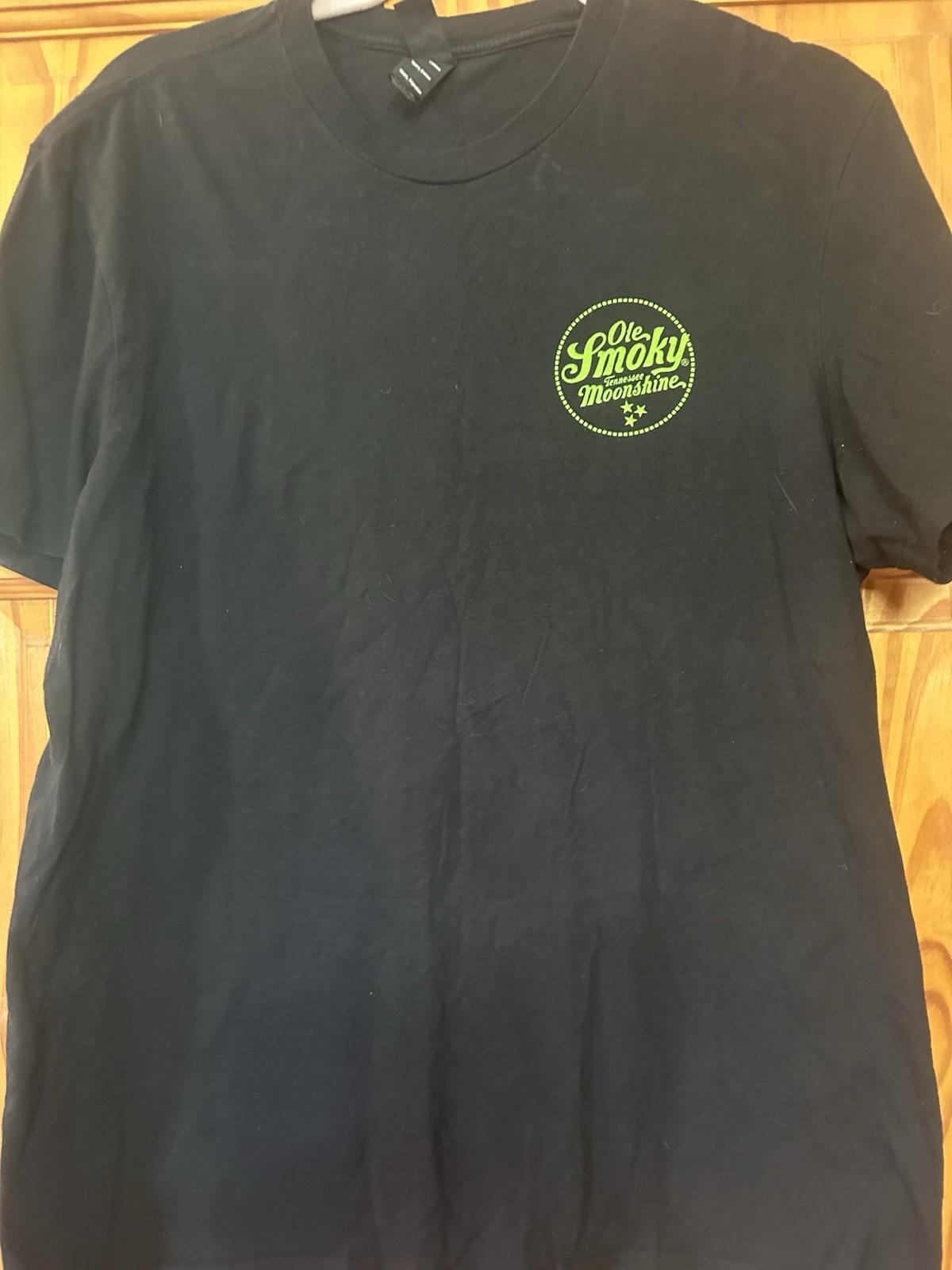 District Men’s L Black Graphic Print Moonshine Crew Neck Short Sleeve T-Shirt