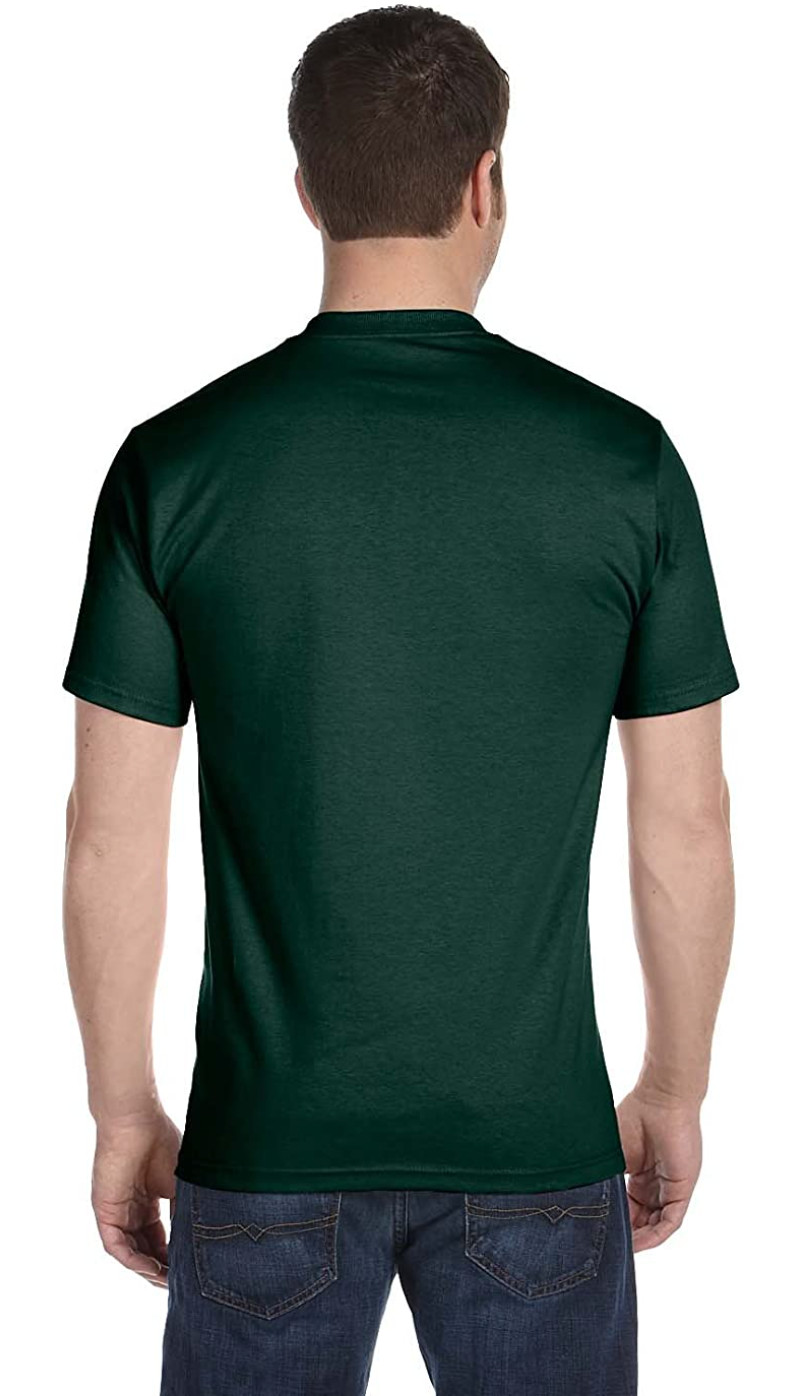 HANES Men’s Beefy Heavyweight Short Sleeve T-Shirt/Tee O5180 Sz 3XL Forest Green