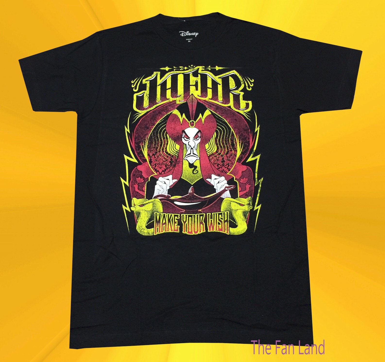 New Disney Aladdin Jafar Make Your Wish Vintage 1992 Mens T-Shirt