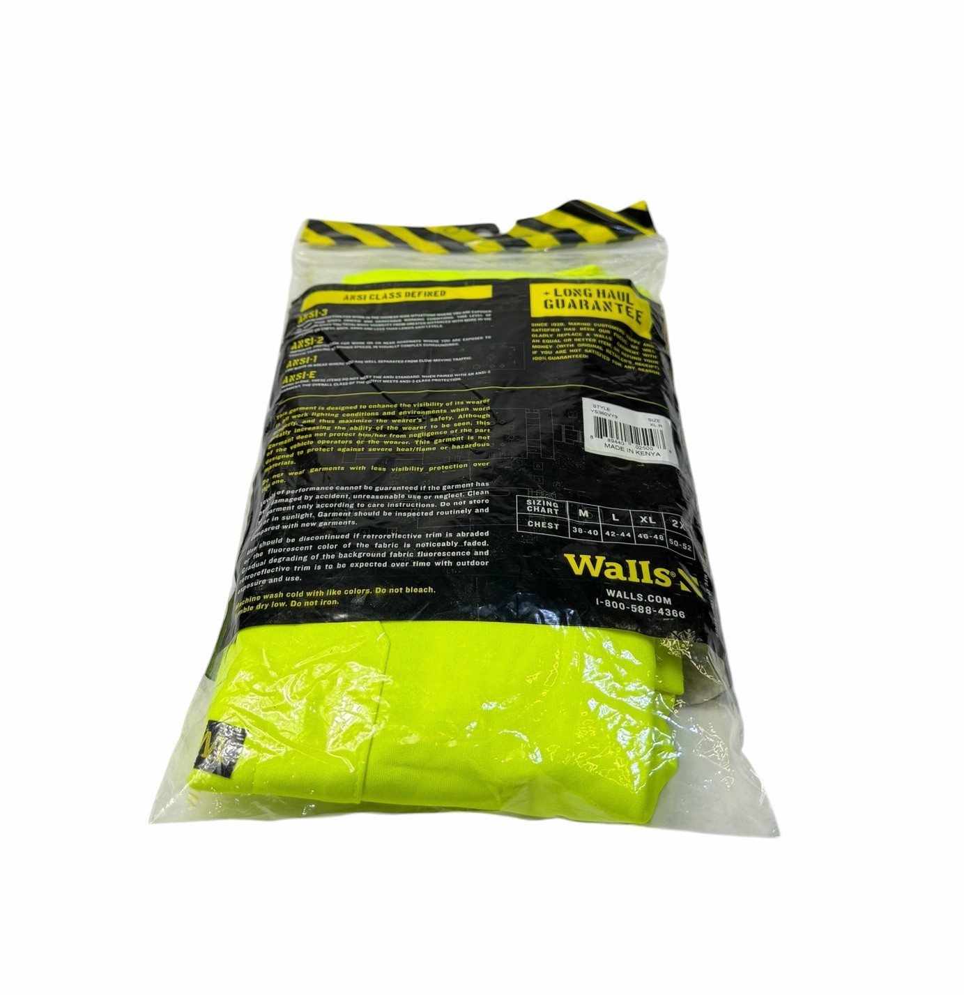 3M Scotchlite Walls Hi-Vis Ansi-2 Safety Size XL Short Sleeve Pocket T Shirt NEW