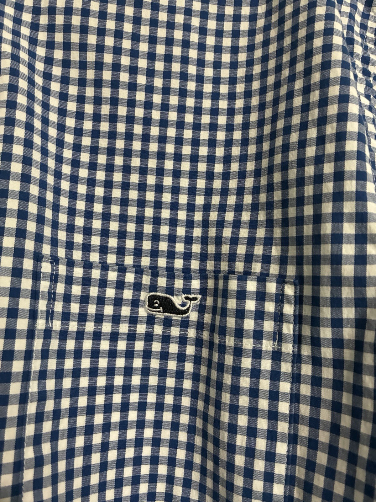 Vineyard Vines Men’s Classic Fit Tucker Shirt Blue & White Gingham Size M IT81
