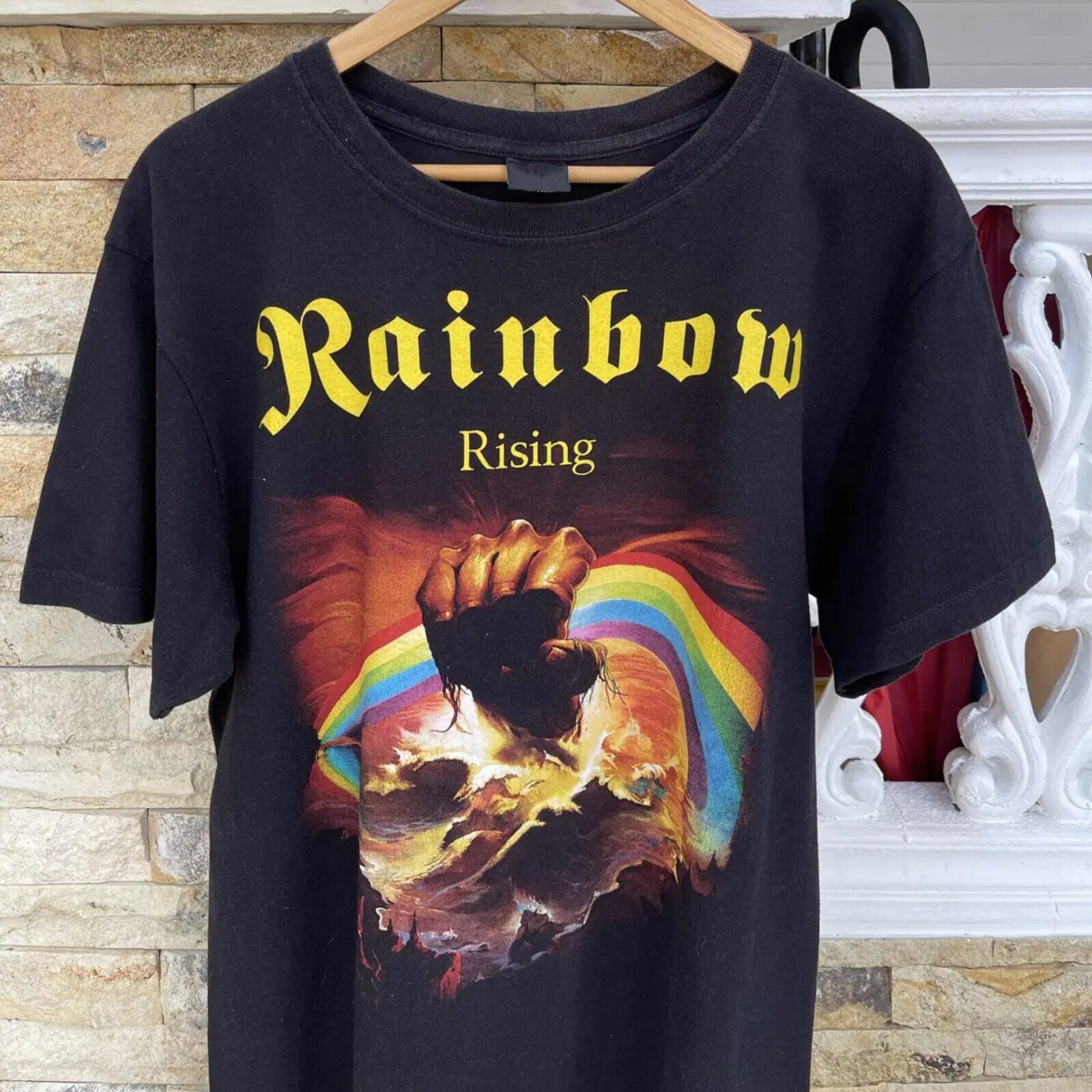 Rainbow – “Rising” Album T-shirt, Rainbow Album Cover, Rainbow Rock Band Tee, Ra