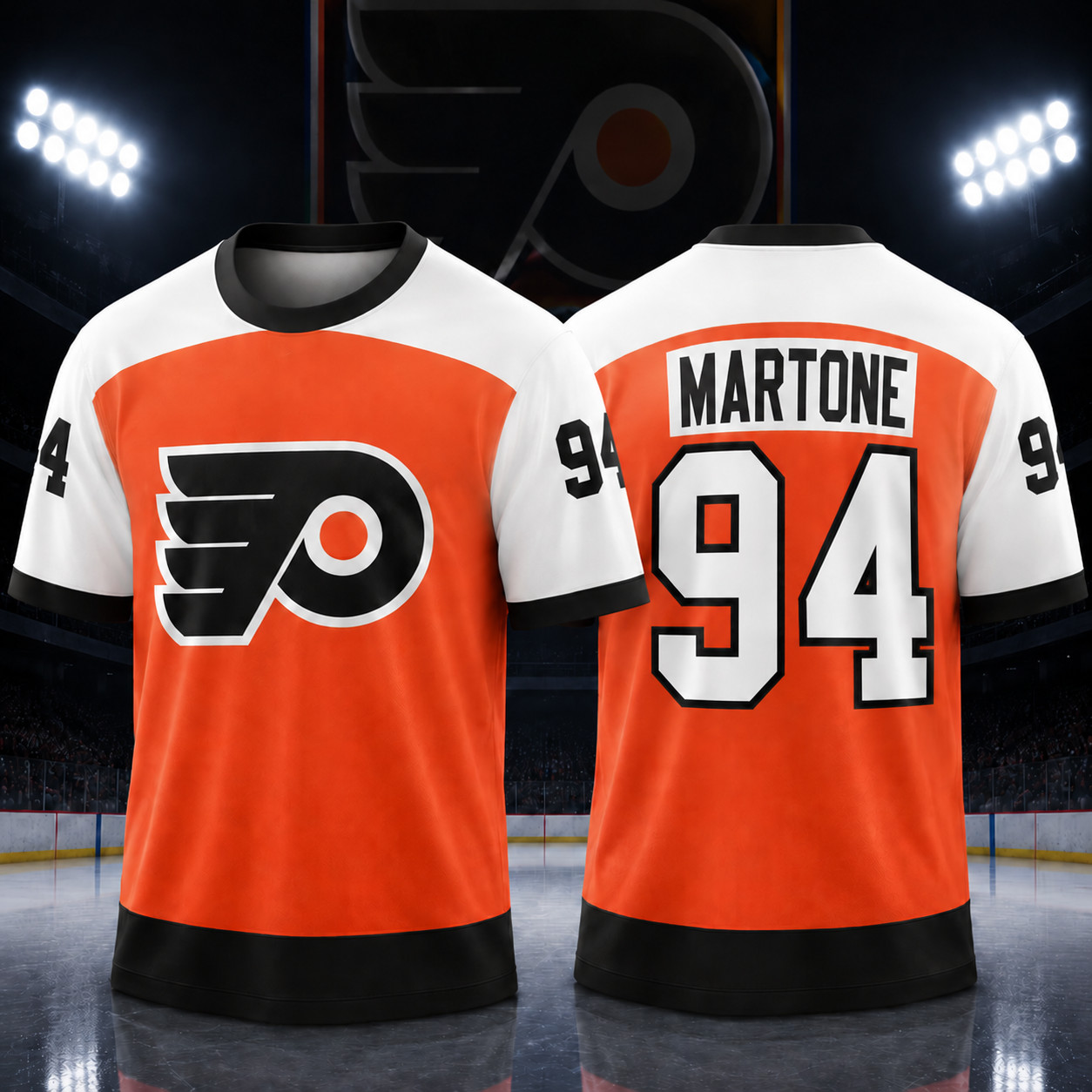 NEW! Porter #94 Martone Philadelphia Team Name & Number Players – All Print
