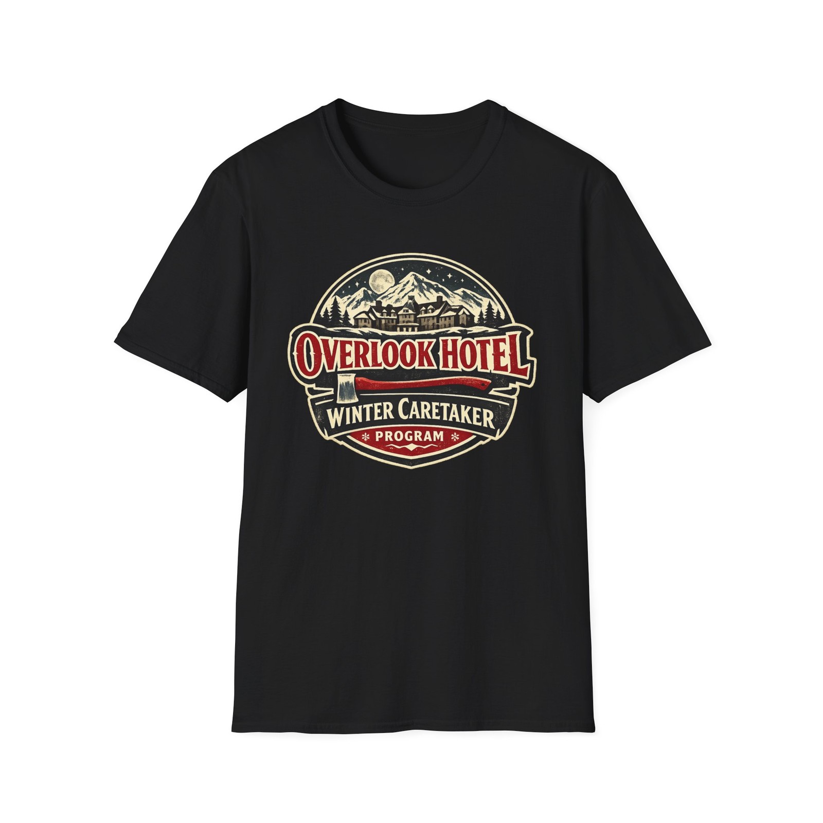 Overlook Hotel Winter Caretaker Logo T-Shirt | The Shining