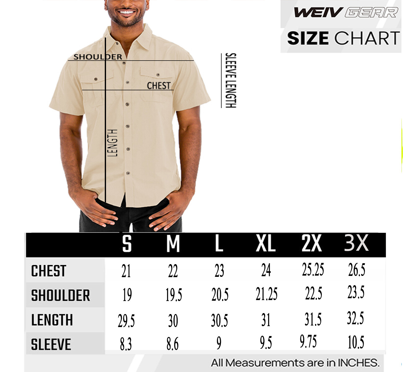 Mens Cotton Blend Short Sleeve Two Chest Pocket Button Down Shirt