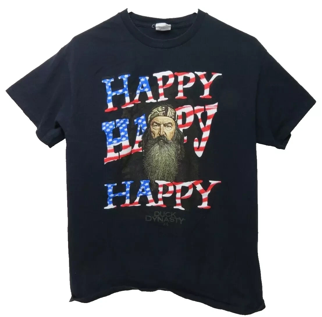 Duck Dynasty Phil Robertson Happy Happy Patriotic All size B254