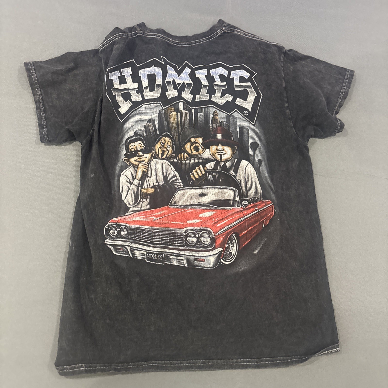 Homie T Shirt Rollin Lowrider Chicano Airbrush Art Cholo Medium West Coast
