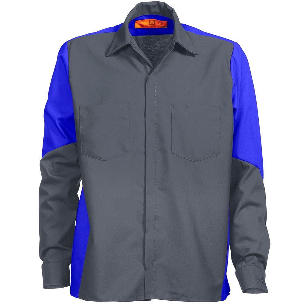 NEW Reed Work Shirts Two Tone Crew Button Down Mechanic Technician Auto Uniform