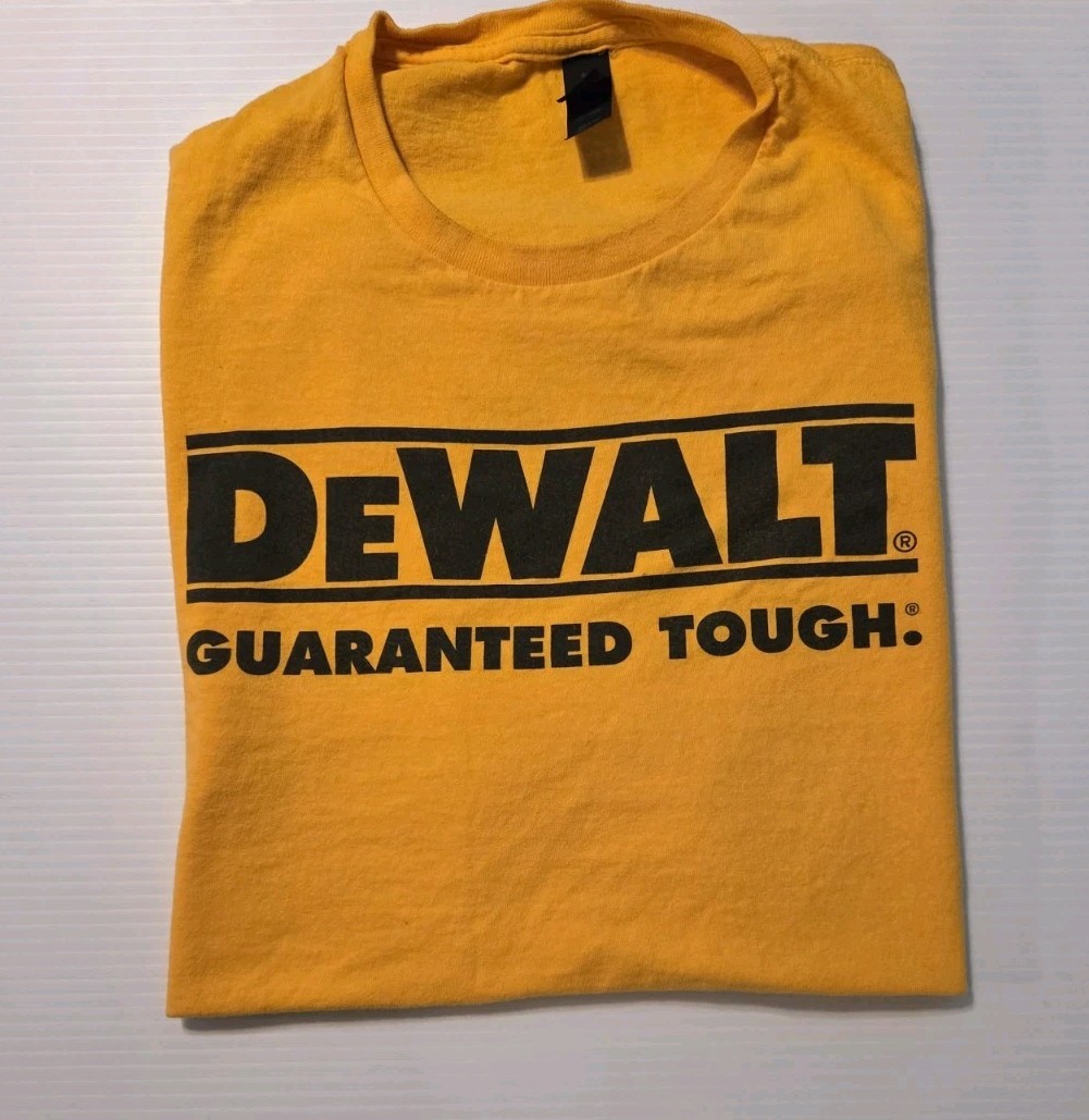 Don’t Tread On Me Dewalt Guaranteed Tough Big Print T-Shirt Size XL