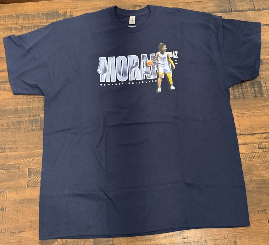 Ja Morant Memphis Grizzles Graphic Sports Basketball T-Shirt, S-2XL