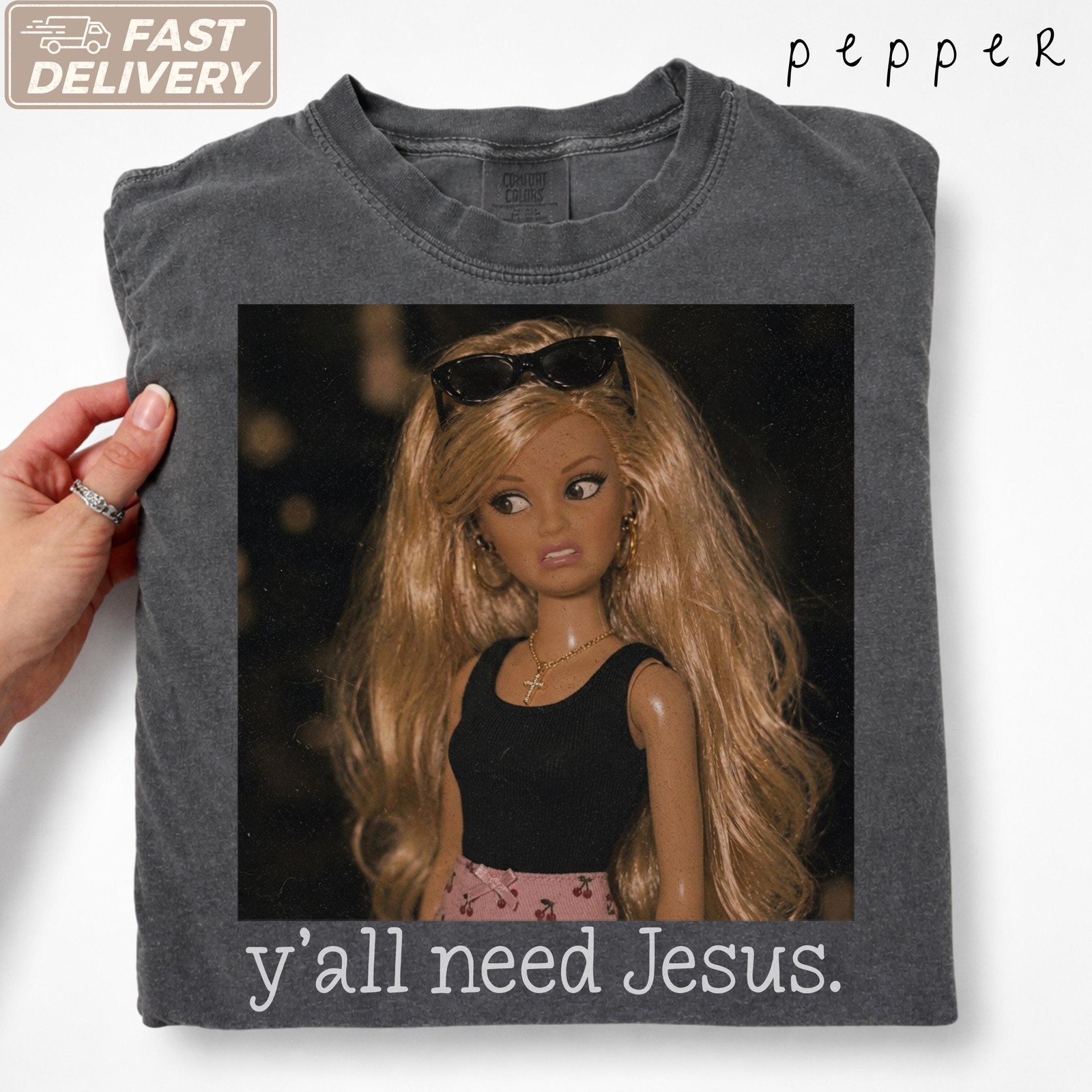 Yall Need Jesus Funny Christian Shirt Trendy Mom Graphic Tee