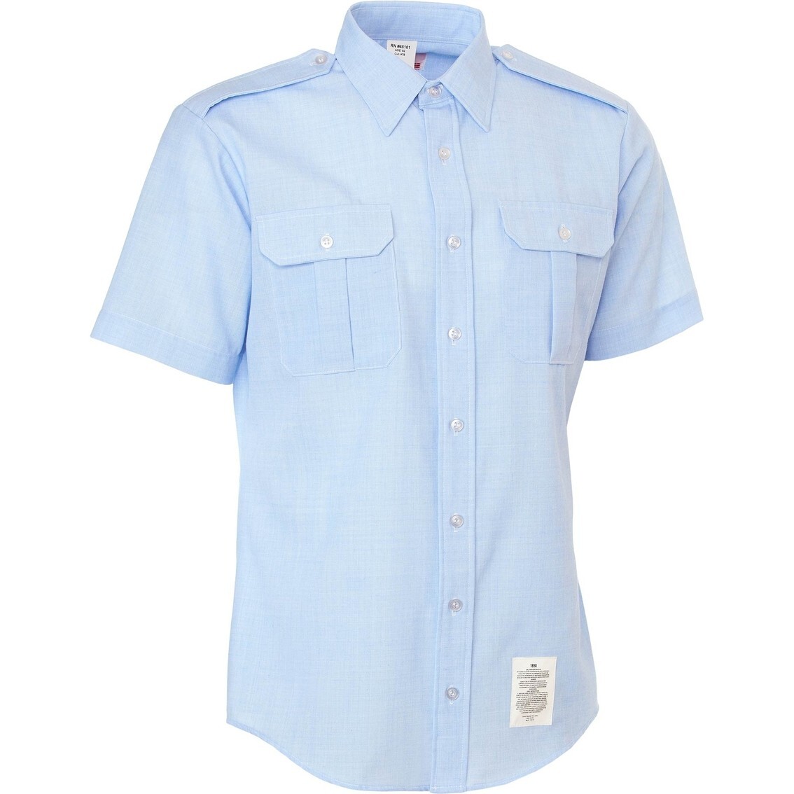 MEN MALE AIR FORCE USAF CIVIL AIR PATROL BLUE SHORT SLEEVE SHIRT SIZE 15.5 – 17
