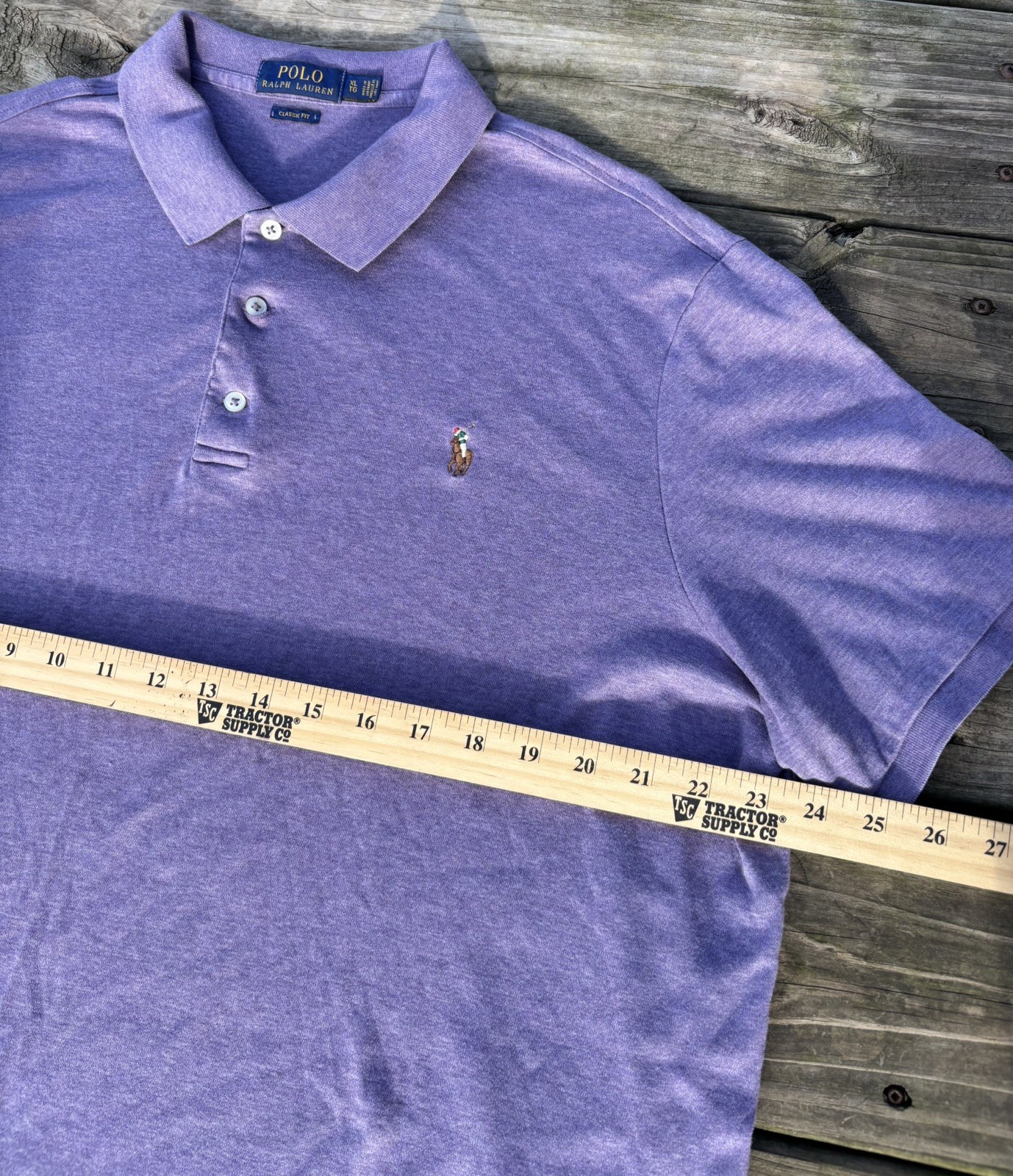Polo Ralph Lauren Purple Pima Cotton Polo Shirt Men’s XL Short Sleeve