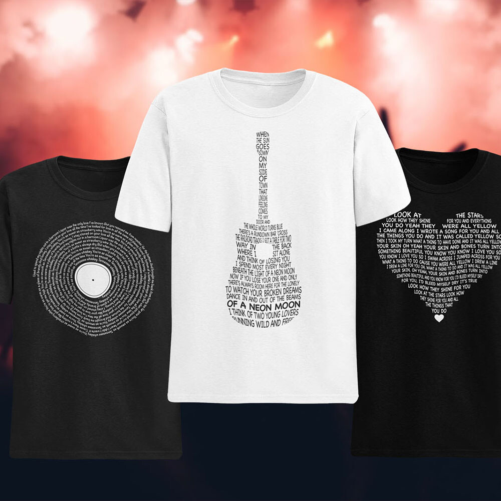 Creative gifts for women, girlfriend, wife | Song Lyrics Apparel