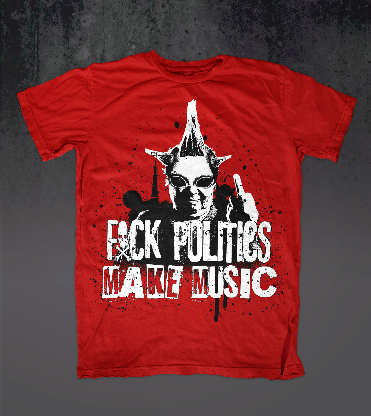 “F Politics Make Music” Design T-shirt