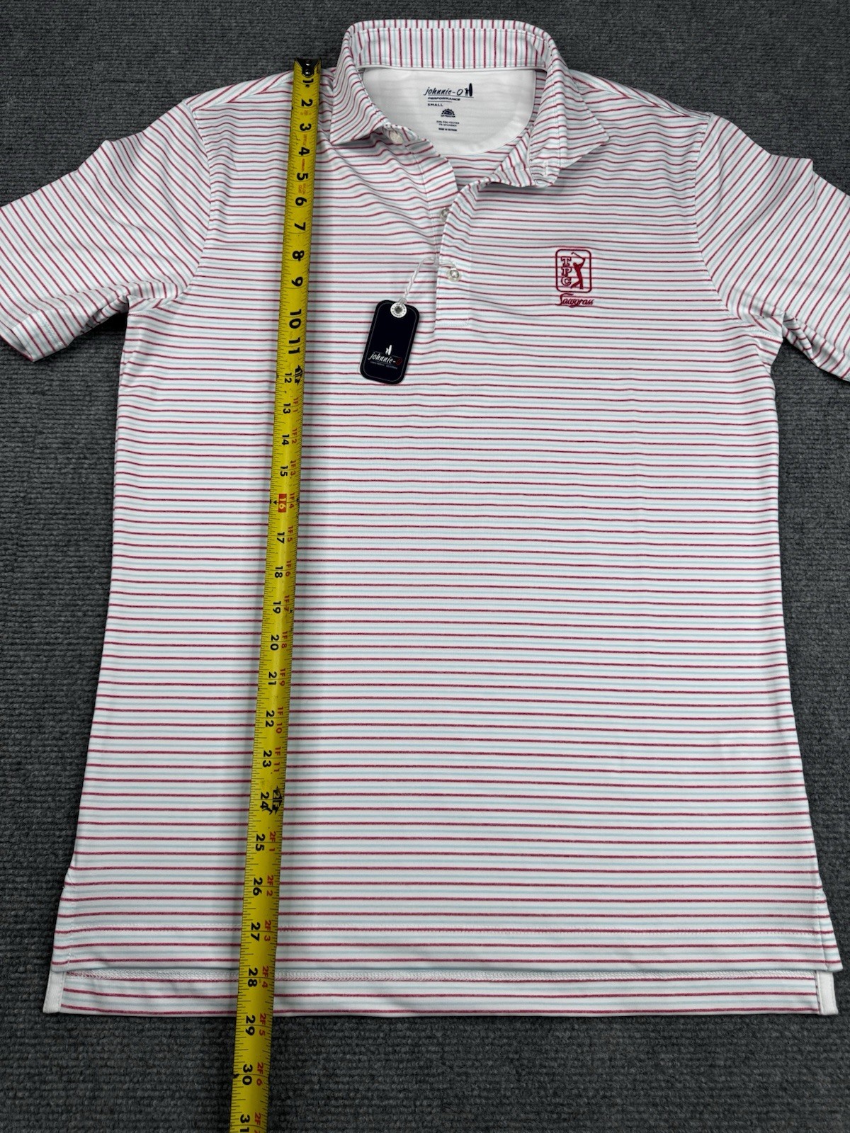 JOHNNIE O Performance Polo Golf- Vik Stripe Mens SMALL – TPC Sawgrass