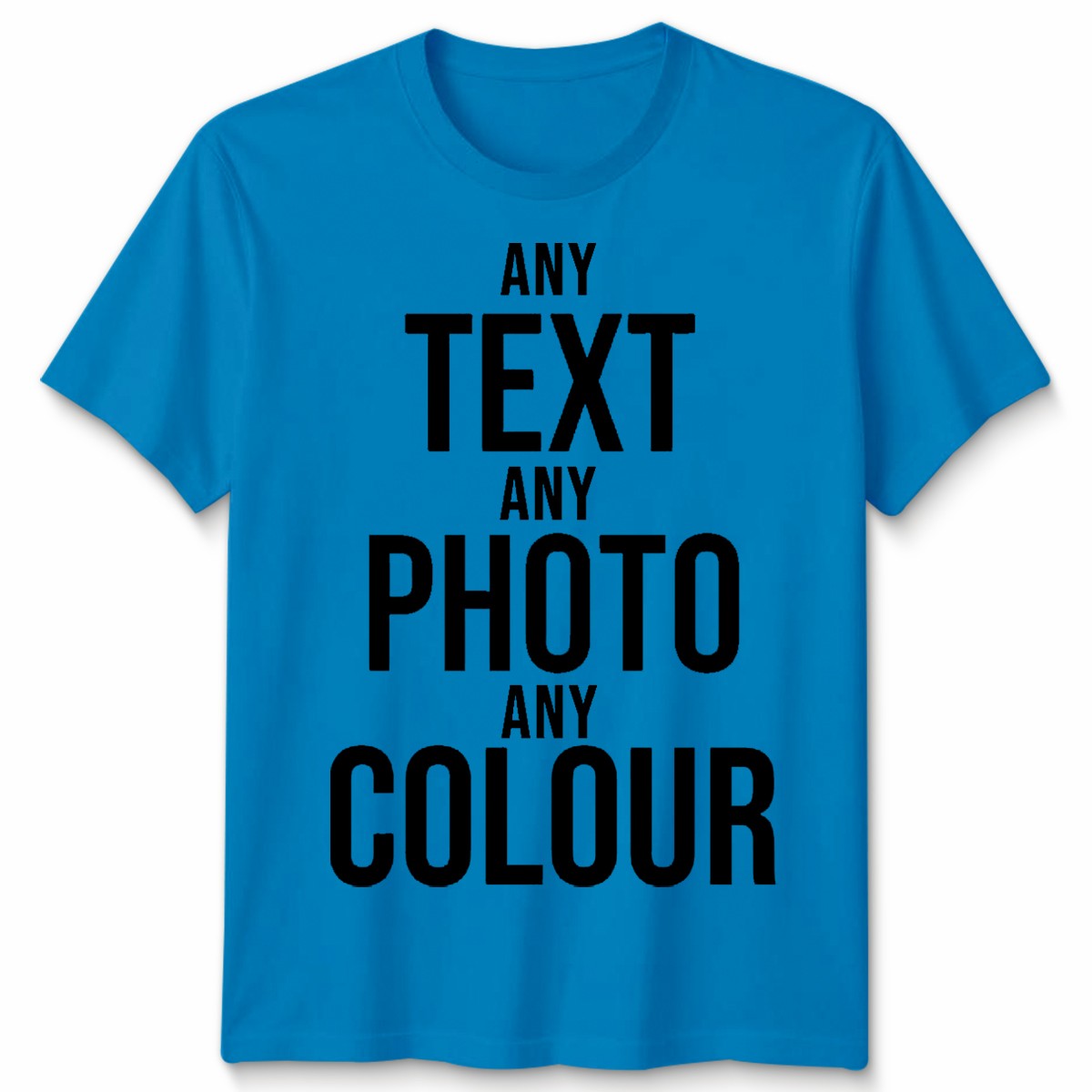 Personalised Unisex T Shirt Custom Name Text Photo Handmade Create Your Own