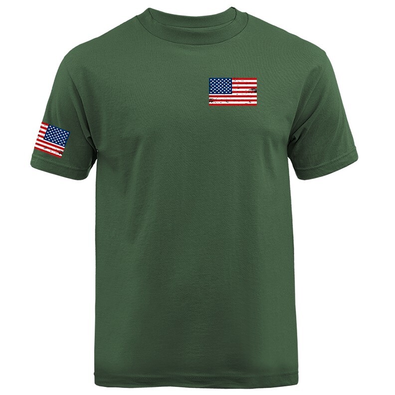 US Flag Crest USA American Pride Patriot Patriotic Graphic T-shirt