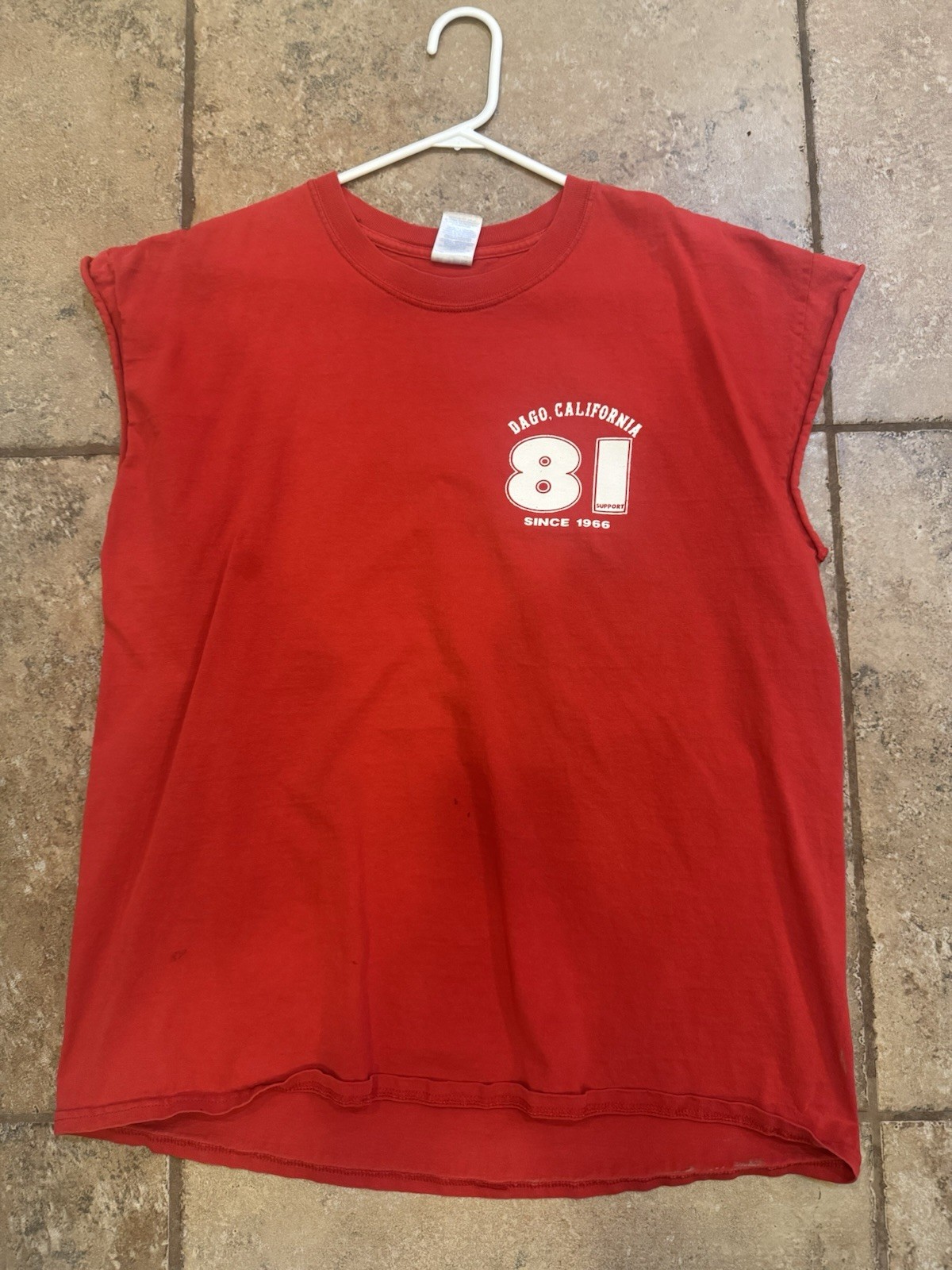 DAGO – CALIFORNIA MC VINTAGE T-SHIRT HELLS ANGELS SUPPORT 81