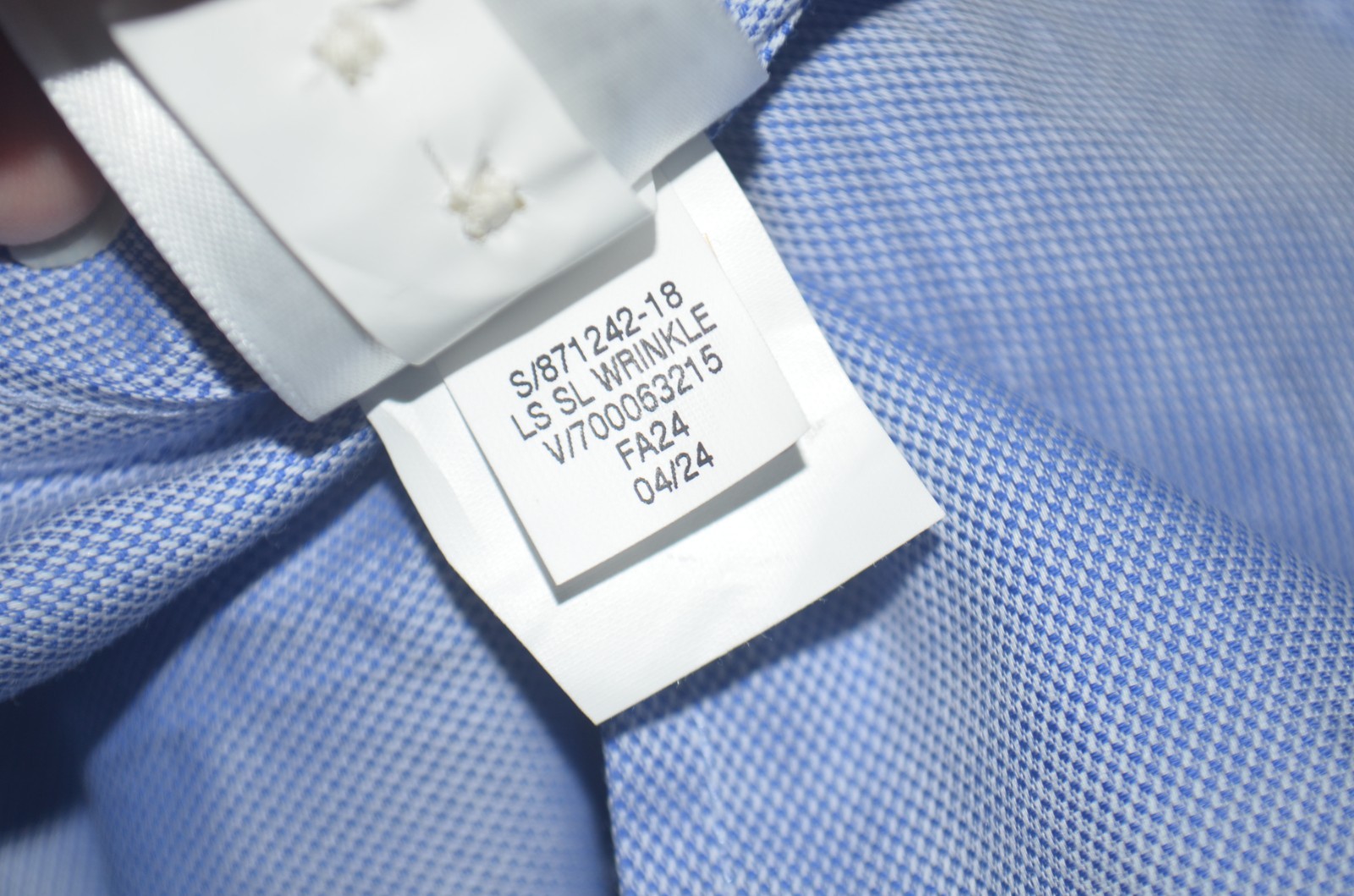 NWT BANANA REPUBLIC Slim Fit Royal Oxford Blue Cotton Dress Shirt Sz L 16.5
