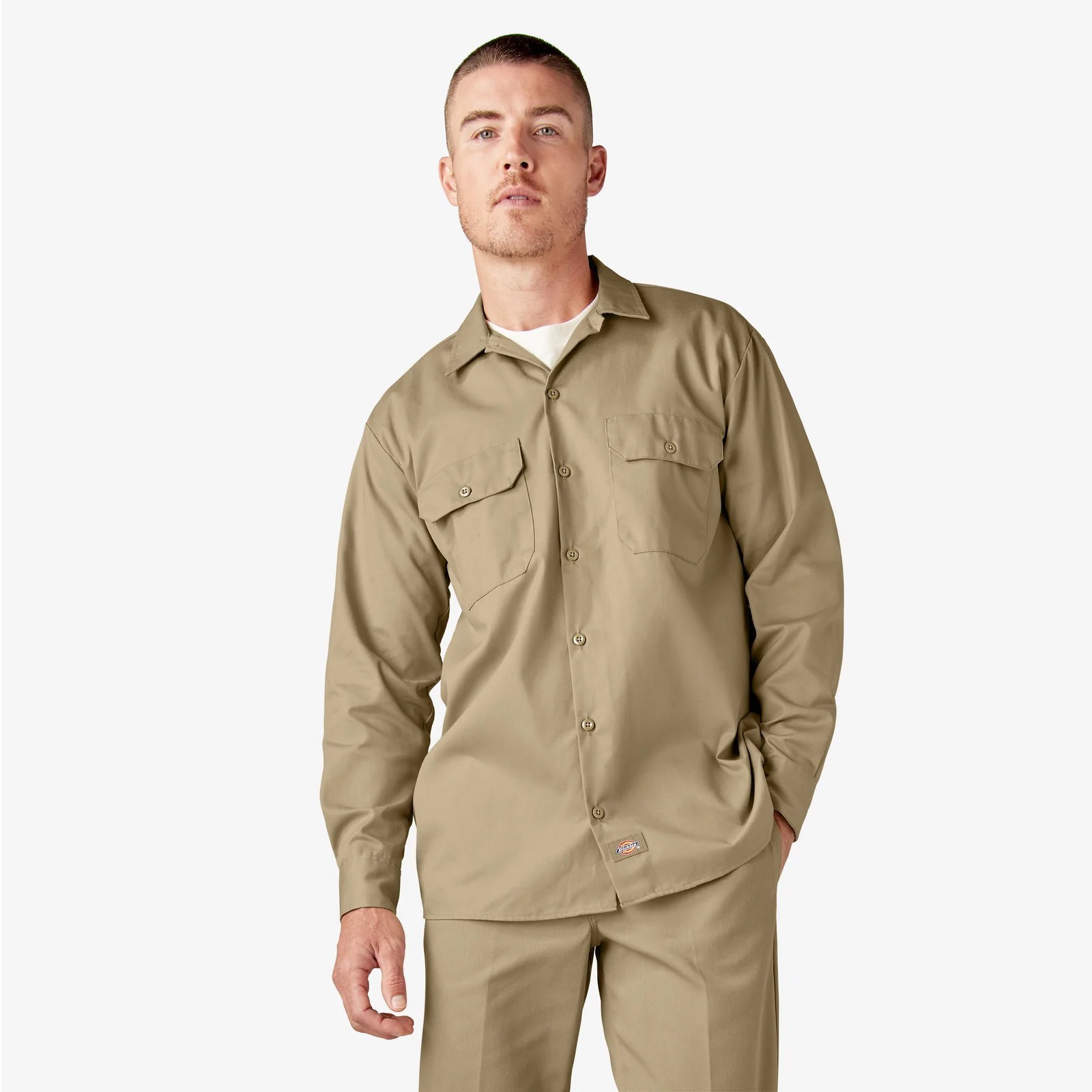 Dickies Men’s Long Sleeve Button Up Work Shirt 574 (S-5XL)