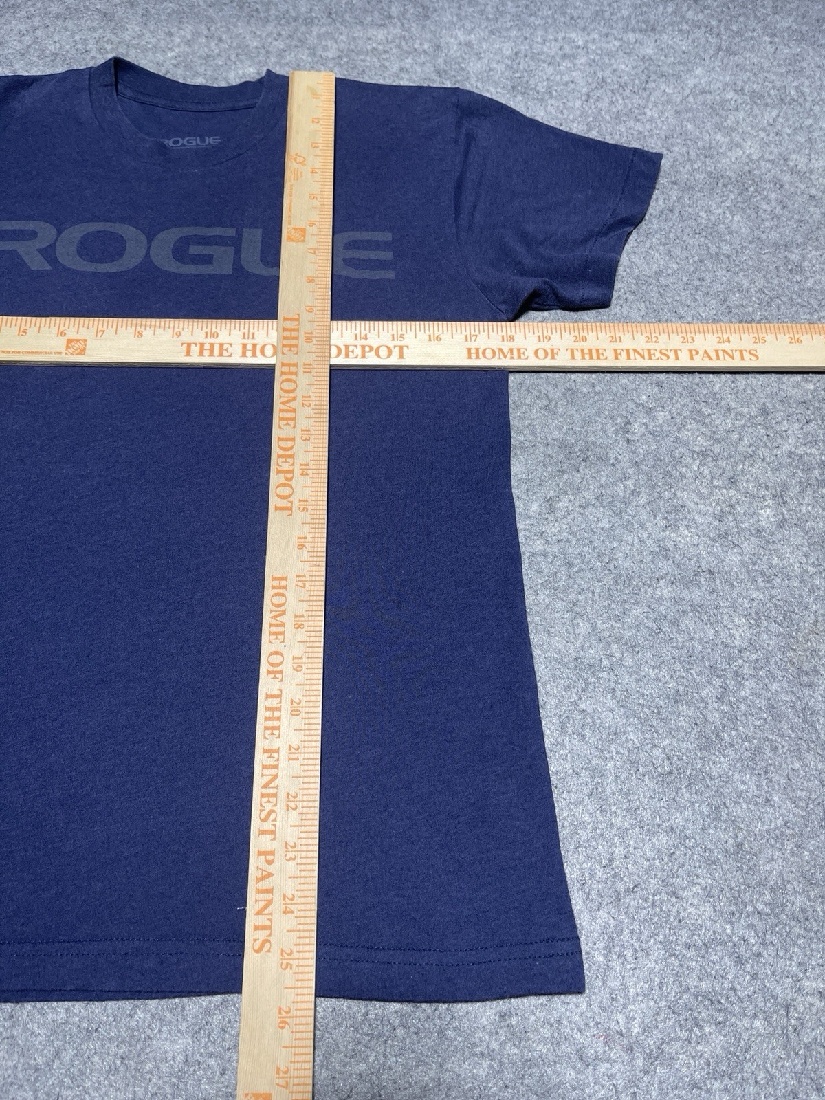 Rogue Fitness Blue Small Workout Lift Heavy Gym Rat Shirt