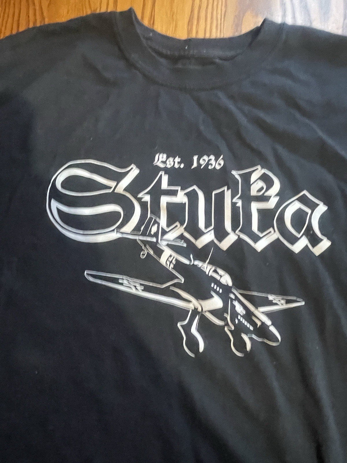 Gildan Dryblend T Shirt Xl Black Stuka Est 1936 German Warplane