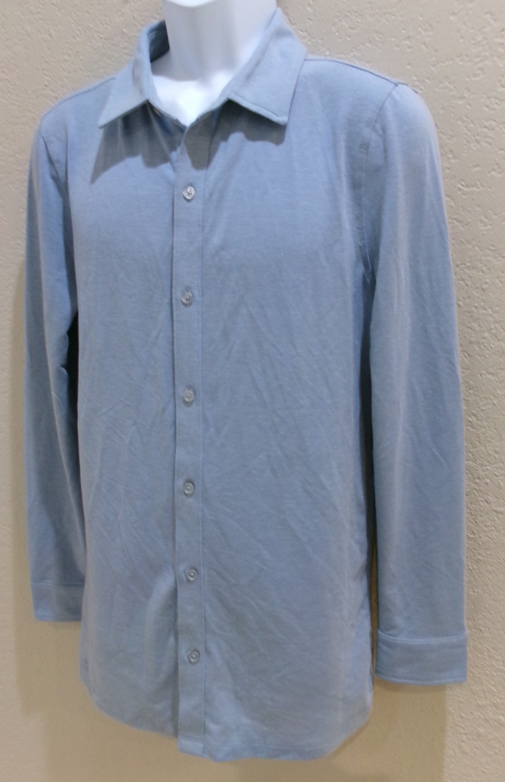 Commuter Work shirts Button-Down Wicking Quick Dry Blue/Gray/Tan All In Motion